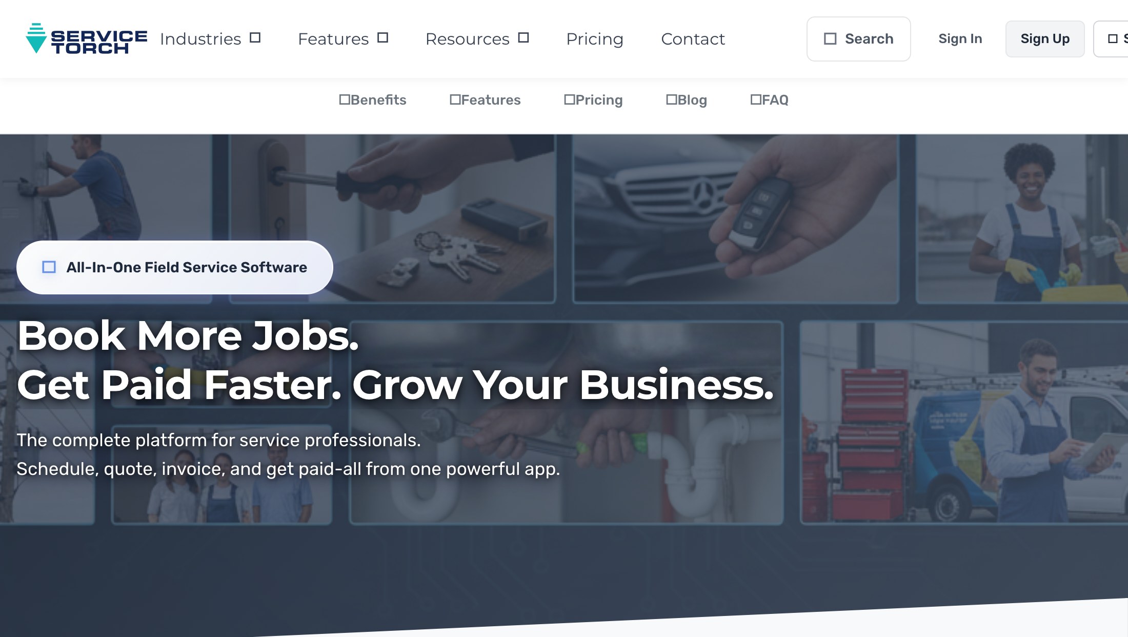 ServiceTorch field service management SaaS platform